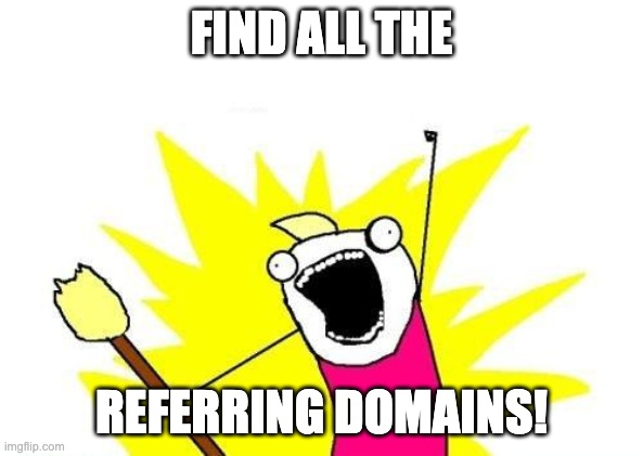 find all the referring domains